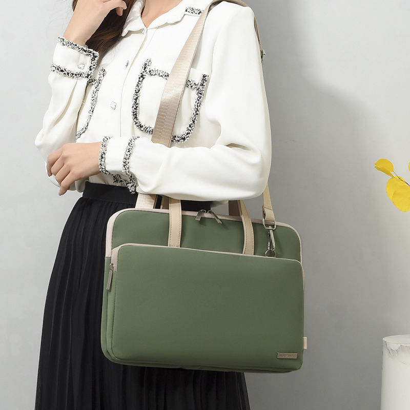 Túi đựng laptop, cặp đựng laptop thời trang Jiquanmei có dây đeo -Oz243