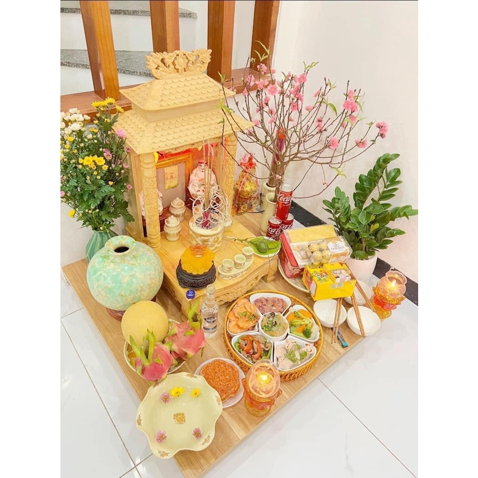 Bộ Đĩa 5 Cánh Hoa Đào Sứ Bát Tràng Kèm Khay Mây Siêu Đẹp,Bộ Bát Bánh Trôi Size To 33cm  SP41232756