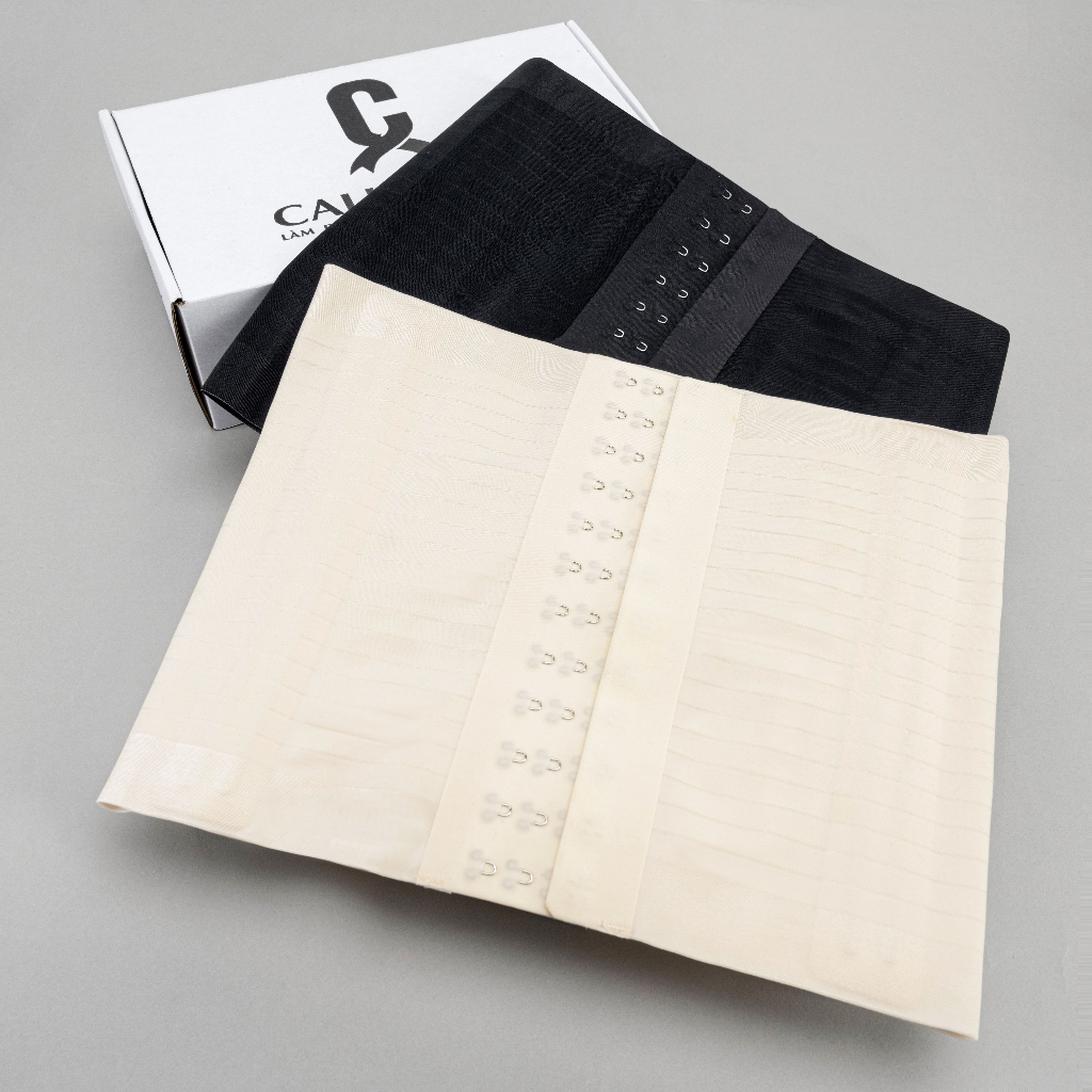 Đai nịt bụng CallaLady giảm mỡ bụng định hình eo sau sinh chống cuộn chất liệu vải đúc su co giãn thông thoáng