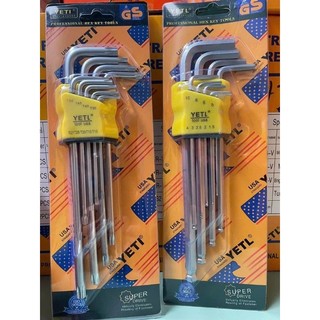 Bộ lục giác yeti đầu bi hoặc đầu bông usa bộ lục năng 9 chi tiết yeti