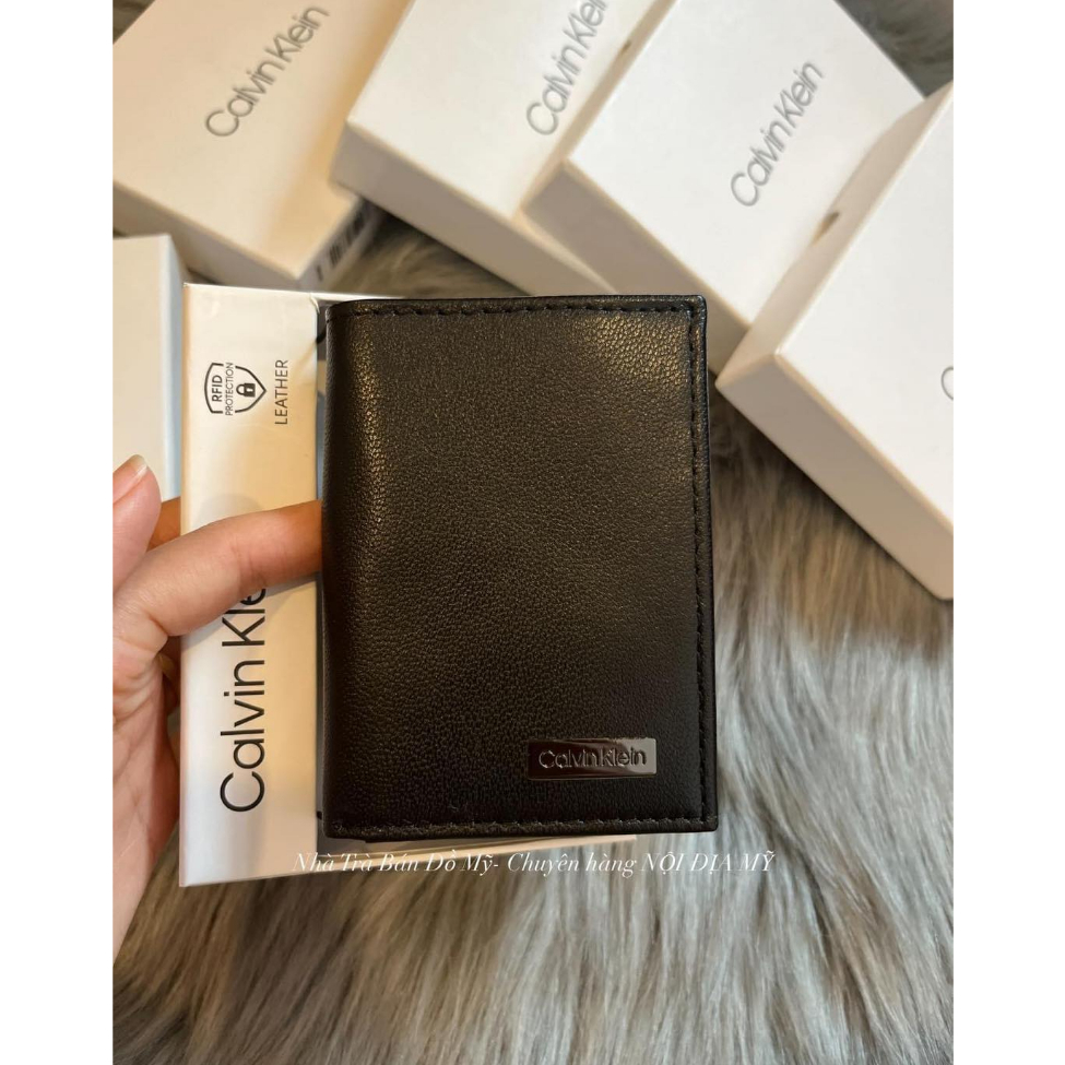 Ví nam Calvin Klein da cực đẹp, siêu xịn Fullbox Mỹ