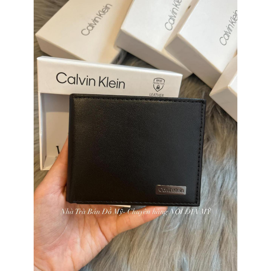 Ví nam Calvin Klein da cực đẹp, siêu xịn Fullbox Mỹ