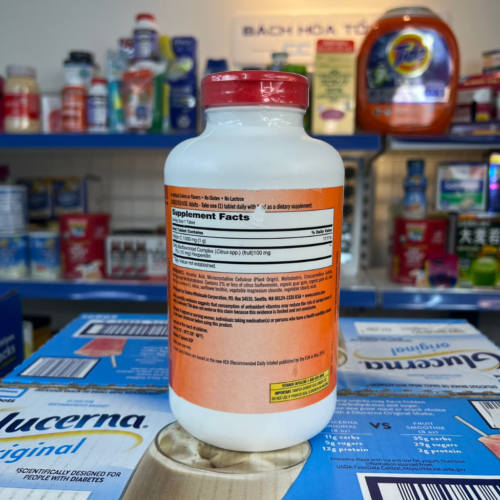 VIÊN UỐNG BỔ SUNG VITAMIN C 1000mg Kirkland 500 viên - Mỹ