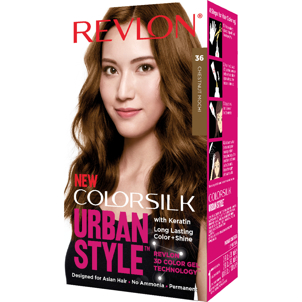 [Combo 3 hộp - HSD < 1 Tháng] Nhuộm tóc thời trang Revlon Colorsilk Urban Style Ammonia Free Permanent 150ml - UR36