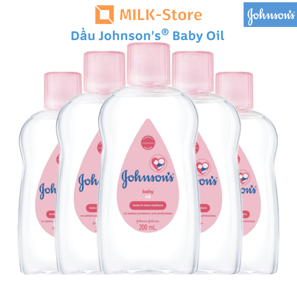 Baby oil Dầu mát xa dưỡng ẩm Johnson's baby oil pink 200ml [CHÍNH HÃNG CÔNG TY].........................................