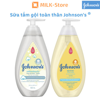 Sữa tắm gội toàn thân mềm mịn Johnson baby bath Cotton touch 500ml