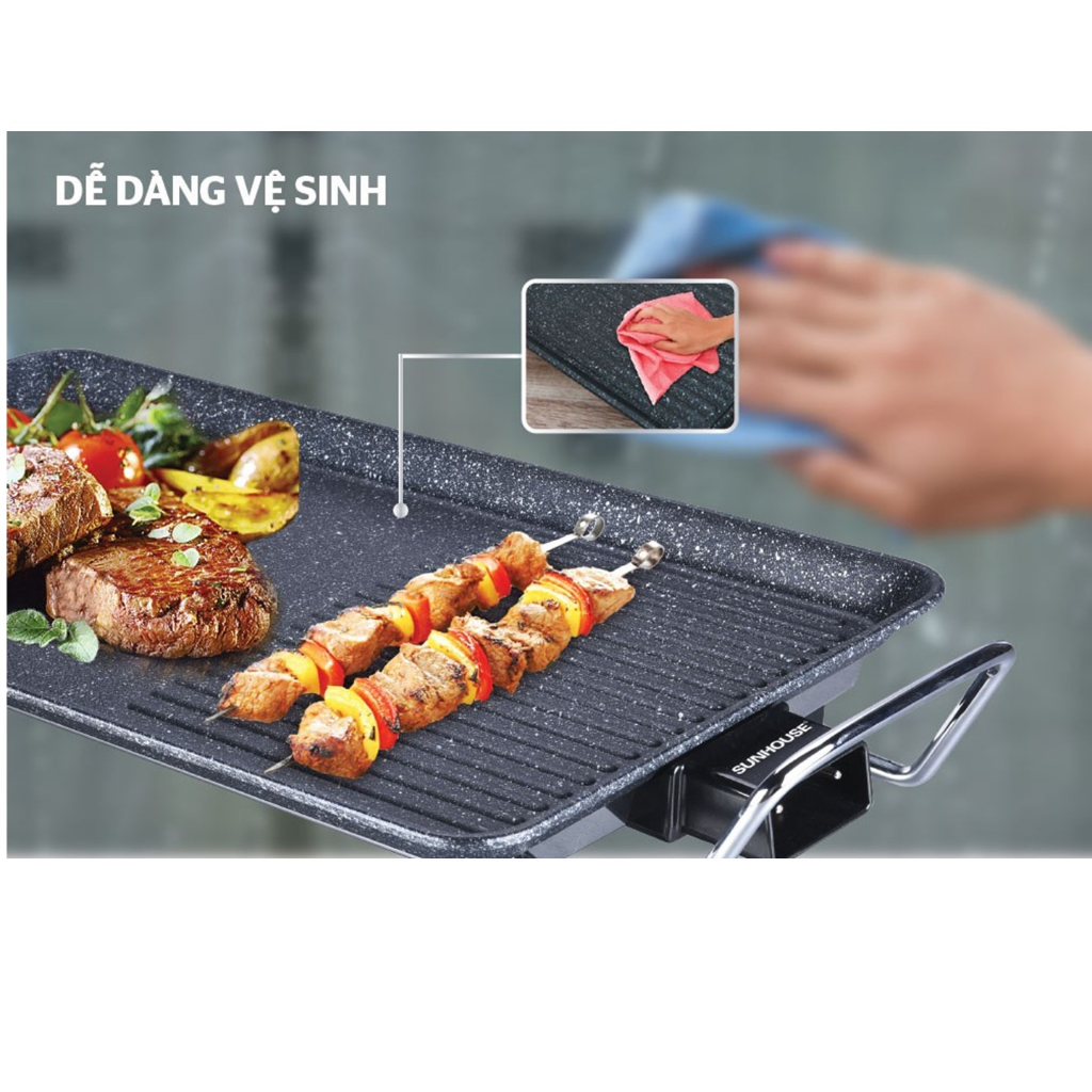 Bếp nướng điện Sunhouse SHD4607 công suất 1500W nướng nhanh hàng chính hãng-KIMBAO