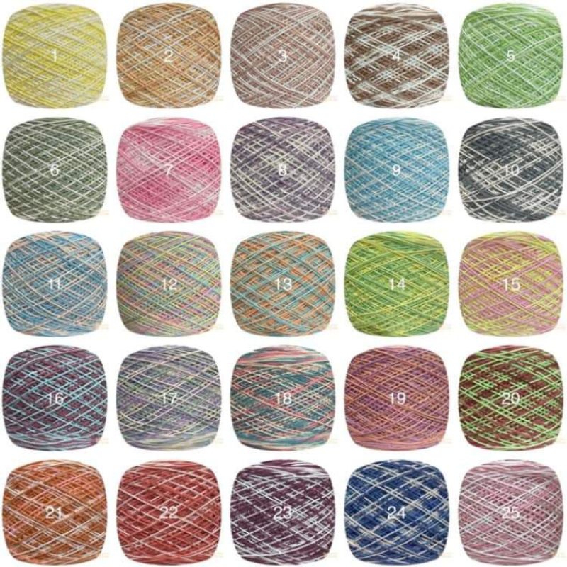 🪷 LOANG 🪷Cotton Việt Nam 1mm Màu Loang Craft Yarn 🪷