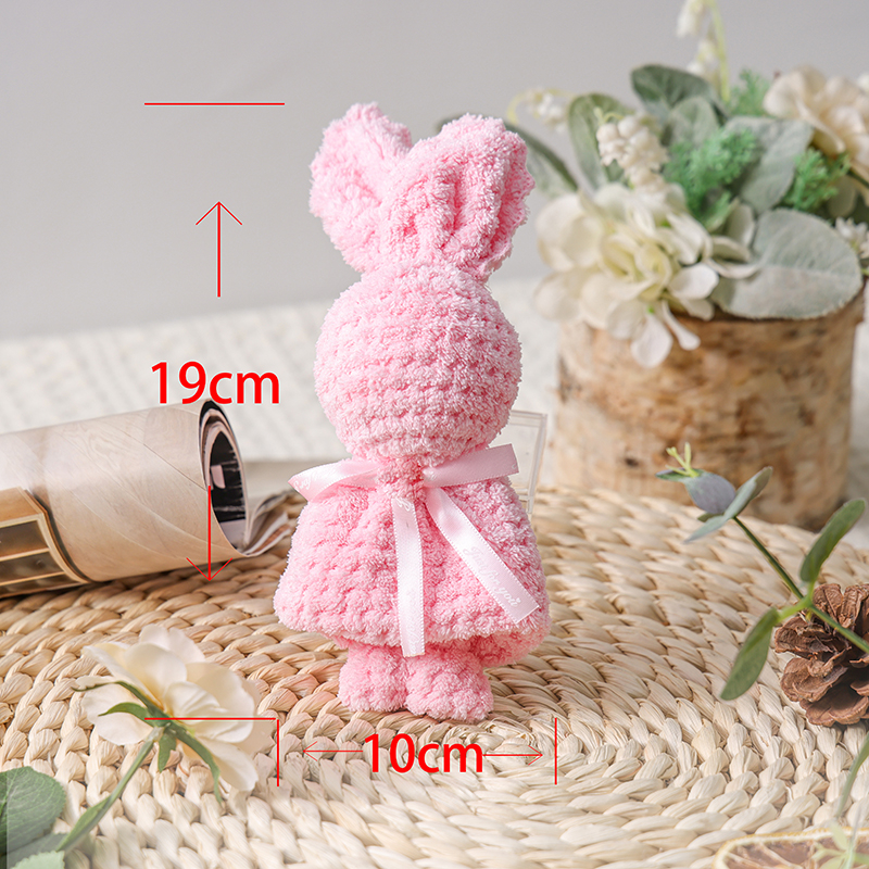 Khăn tay hình thỏ trang trí decor hộp quà tặng tặng bạn trai bạn gái 10xtimes