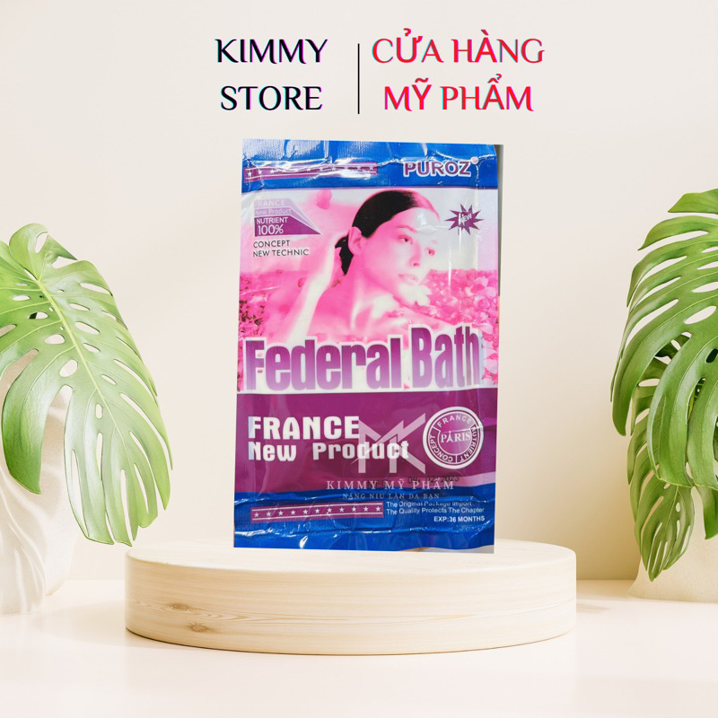 bột sữa non kích trắng FEDERAL BATH dùng đắp nạ, tắm trắng pha kem