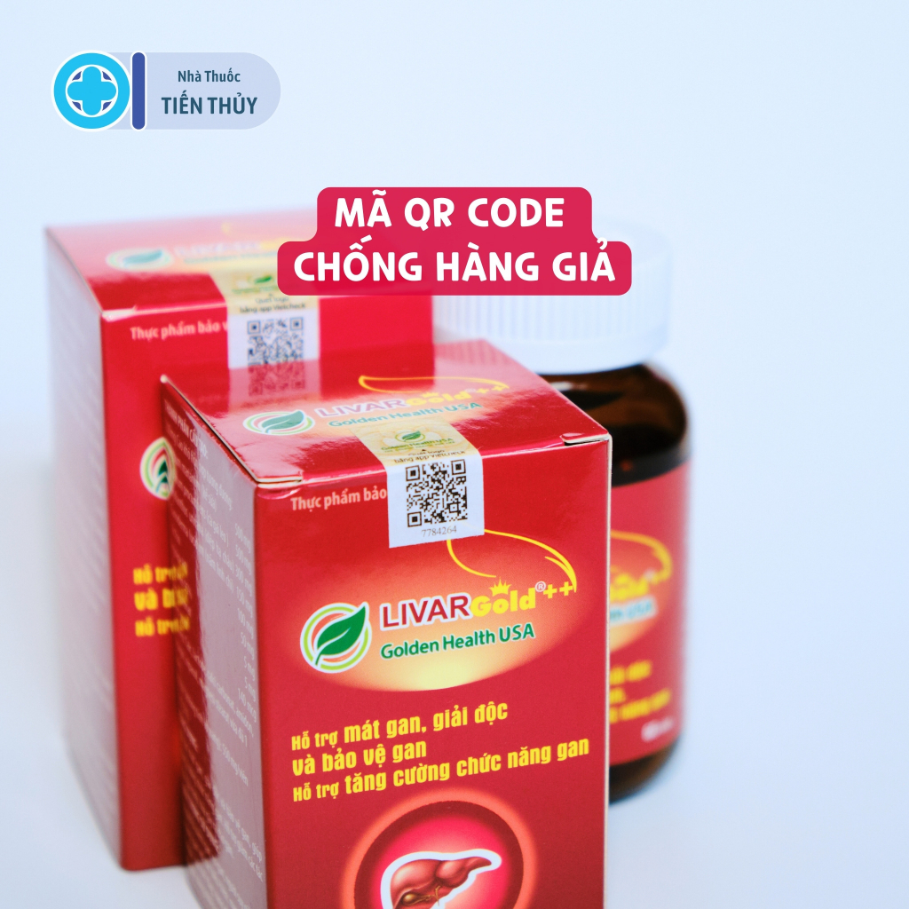 LIVAR GOLD Giúp Giải Độc Gan, Hạ Men Gan, Tăng Cường Chức Năng Gan.-