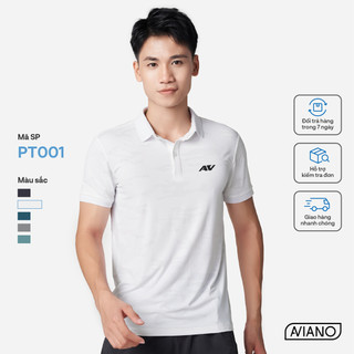 Áo Polo Thể Thao Nam Công Nghệ Microfiber Dryfit Siêu Mát AVIANO, Áo Thun Nam Chất Liệu Thoáng Khí, 5 Màu Basic