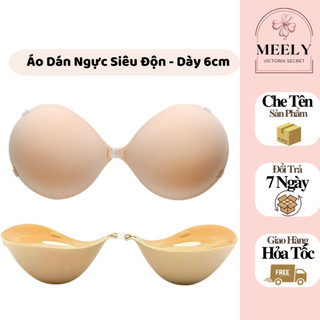 Áo Dán Ngực Đệm Dày 6cm, Miếng Dán Vòng 1 Siêu Dính, Áo Chống Tụt Nâng Ngực Tạo Khe, Tặng 1 Cặp Dây Trong- P41