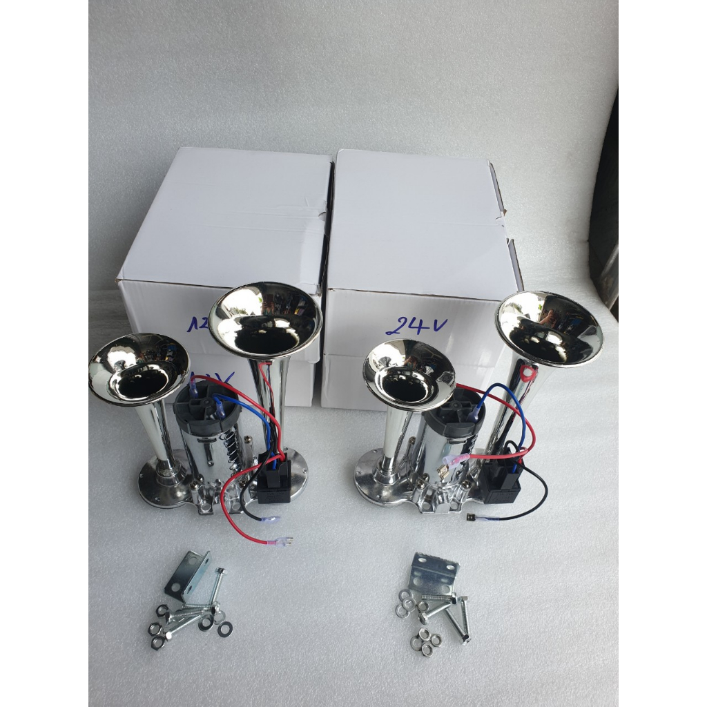 Còi sinh hơi 2 loa 12v-24v