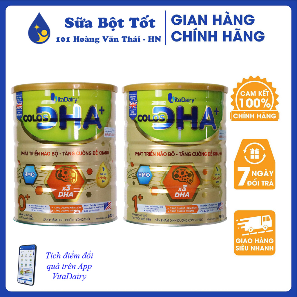 Sữa VitaDairy COLOS DHA 800G