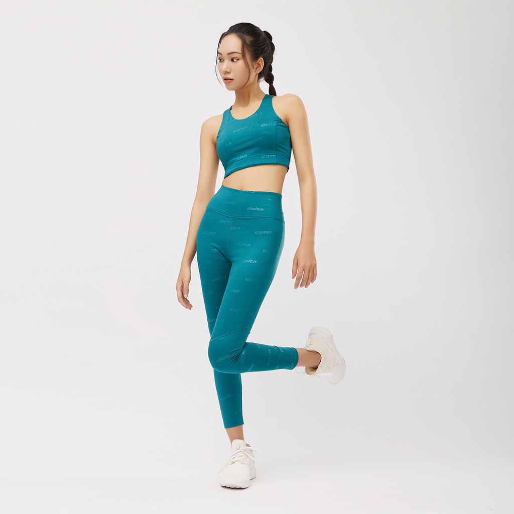 Bộ Đồ Tập Quần Legging Và Áo Bra Thể Thao Nữ DELTA LE079W1-BR062W1 DRI-AIR In Ép Nổi