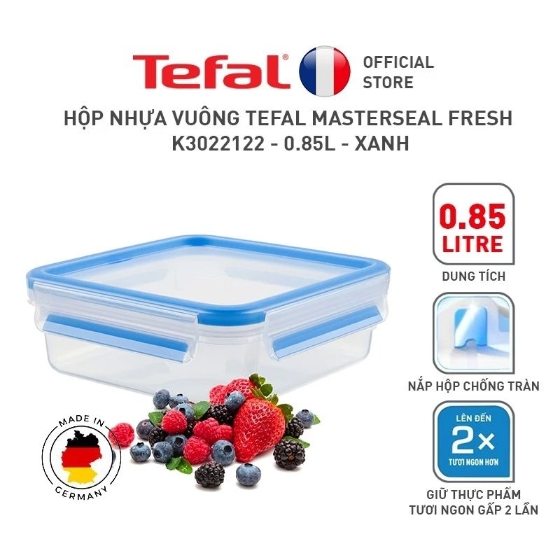 Hộp nhựa vuông Tefal 850ml