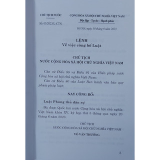 Sách - Luật Phòng Thủ Dân Sự