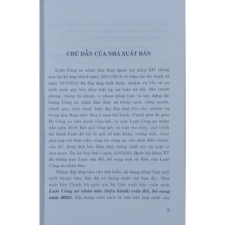 Sách - Luật Công An Nhân Dân (Hiện Hành) (Sửa Đổi, Bổ Sung Năm 2023)