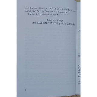 Sách - Luật Công An Nhân Dân (Hiện Hành) (Sửa Đổi, Bổ Sung Năm 2023)