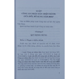Sách - Luật Công An Nhân Dân (Hiện Hành) (Sửa Đổi, Bổ Sung Năm 2023)