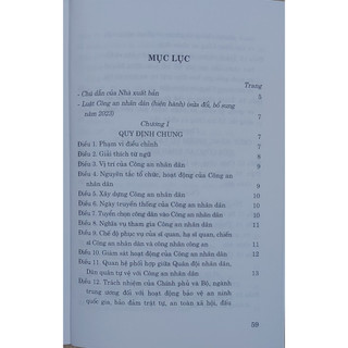 Sách - Luật Công An Nhân Dân (Hiện Hành) (Sửa Đổi, Bổ Sung Năm 2023)