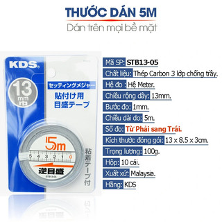 Thước dán số đo từ phải sang trái KDS