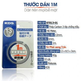 Thước dán số đo từ phải sang trái KDS