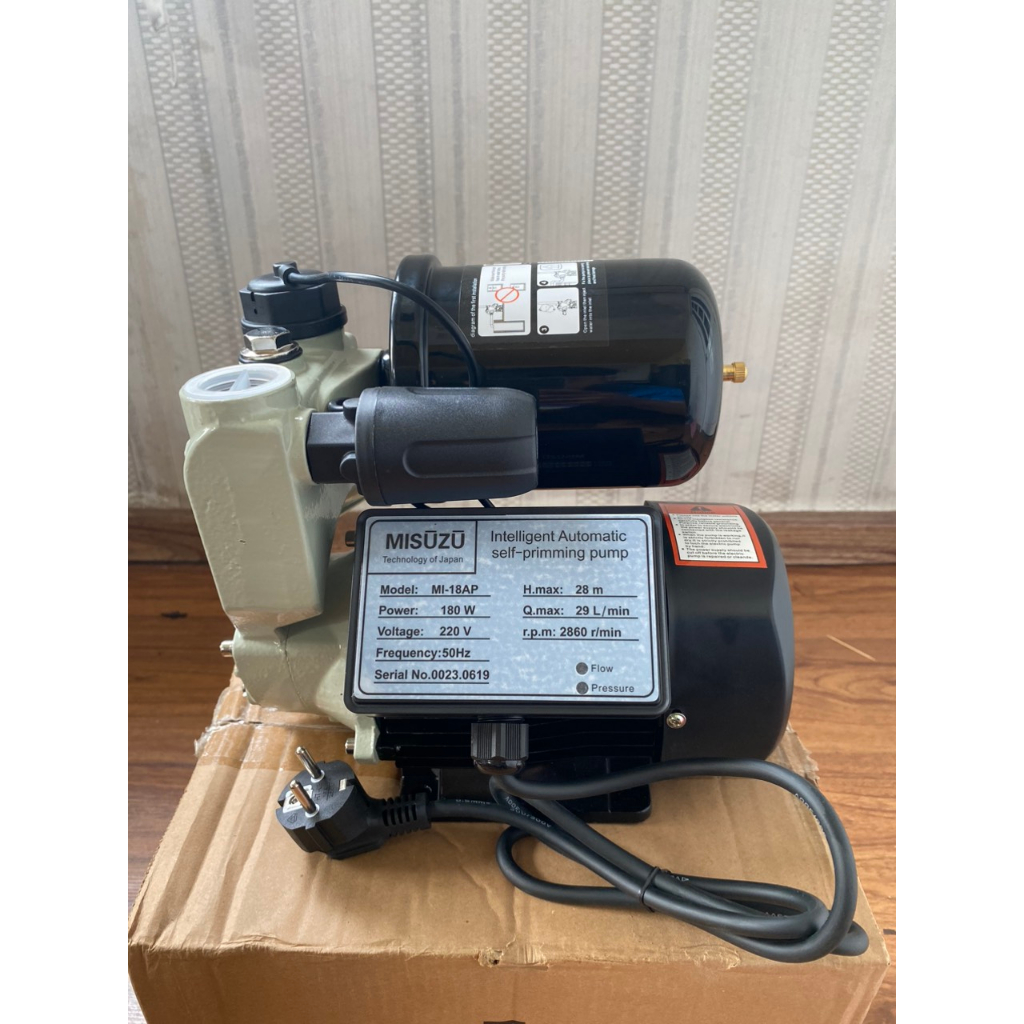 Máy Bơm Tăng Áp Điện Tử 180W – Dùng Nước nóng lạnh được Misuzu Nhật Bản