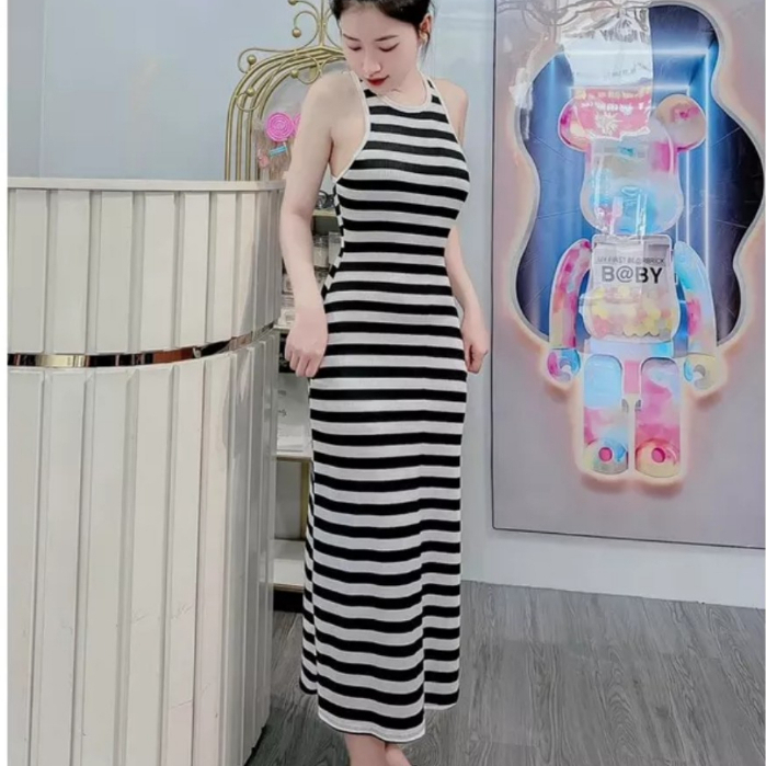 Đầm body ba lỗ CARY váy ôm body dáng dài maxi sát nách sexy quyến rũ