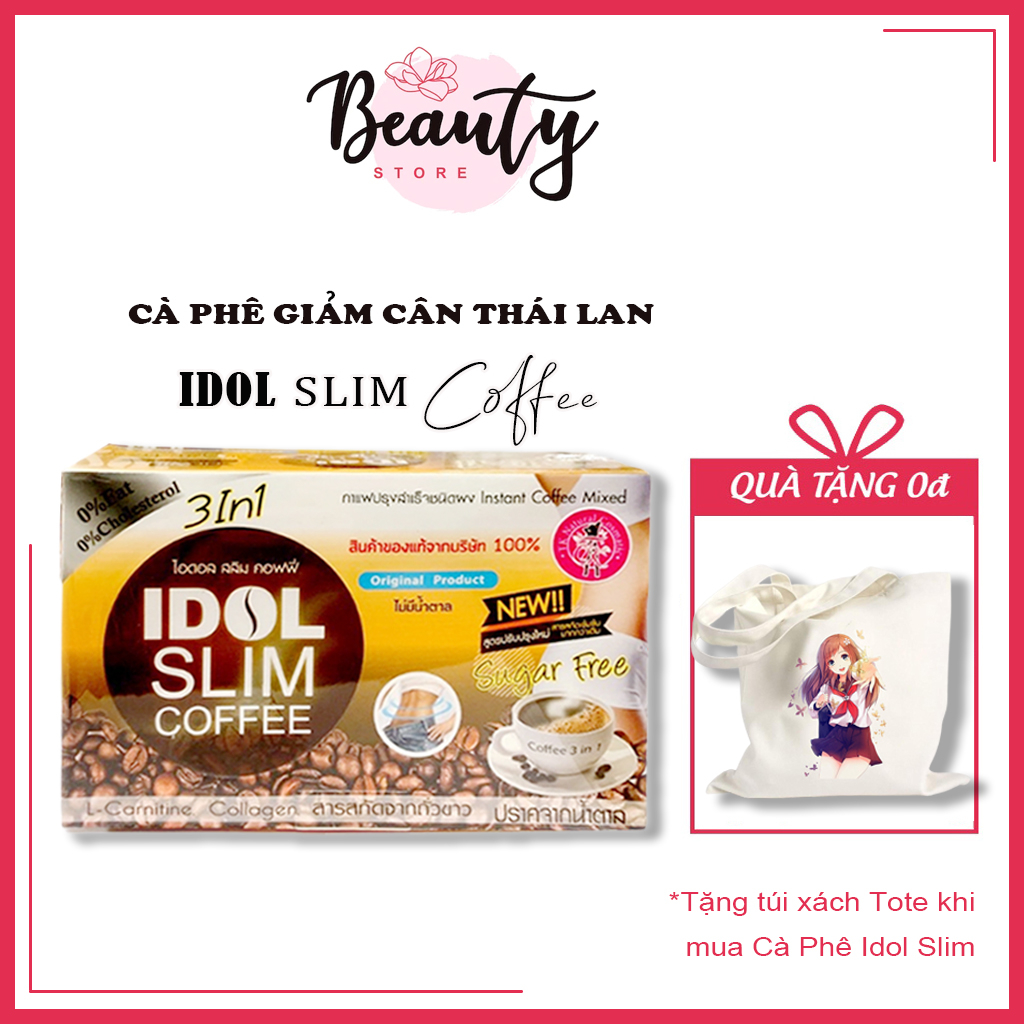 Cà Phê Giảm Cân Idol Slim Coffee Cafe Giảm Cân nhanh Cấp Tốc Thái Lan chính hãng TPCN không phải là thuốc giảm cân