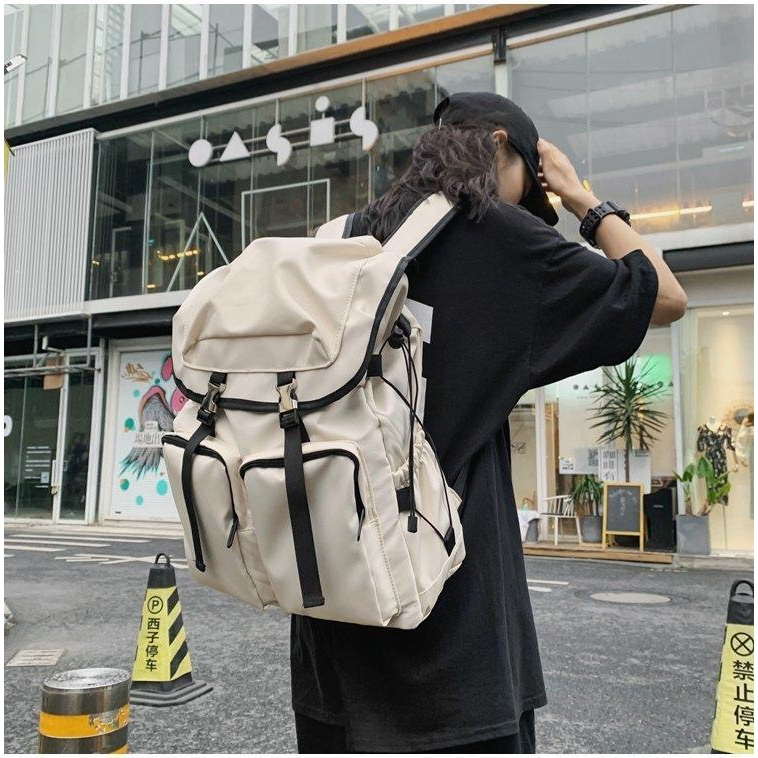 Balo Ulzzang Hàn Quốc Nam Nữ Basic Trơn Du Lịch Đi Học Đi Chơi Vừa Laptop 15,6 Inch