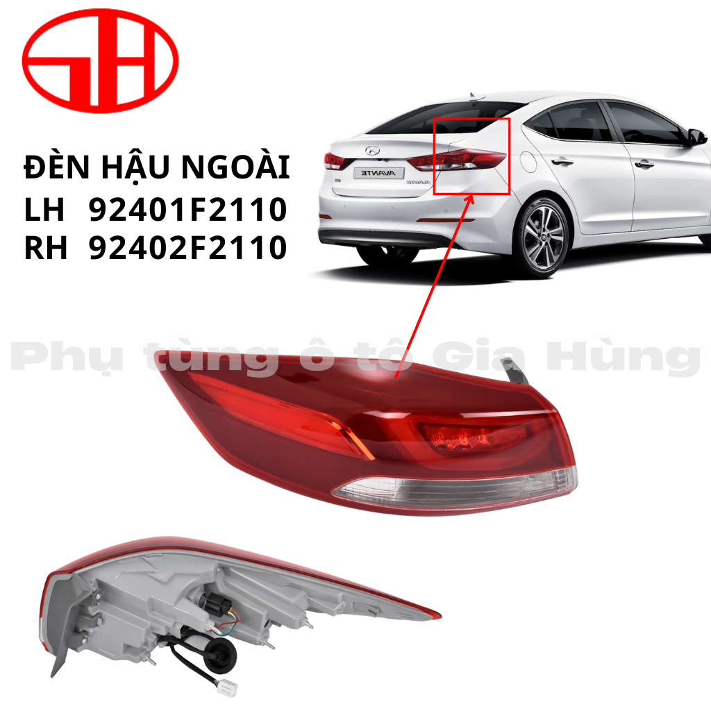 Đèn hậu mảng ngoài có LED của xe ELANTRA đời 2016-2018