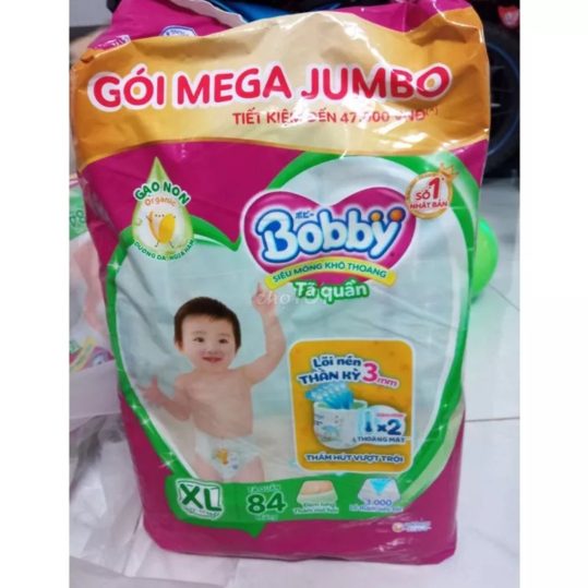 ✓ SẲN HÀNG✓™TÃ QUẦN BOBBY MEGA JUMBO XL84 + 12 MIẾNG.