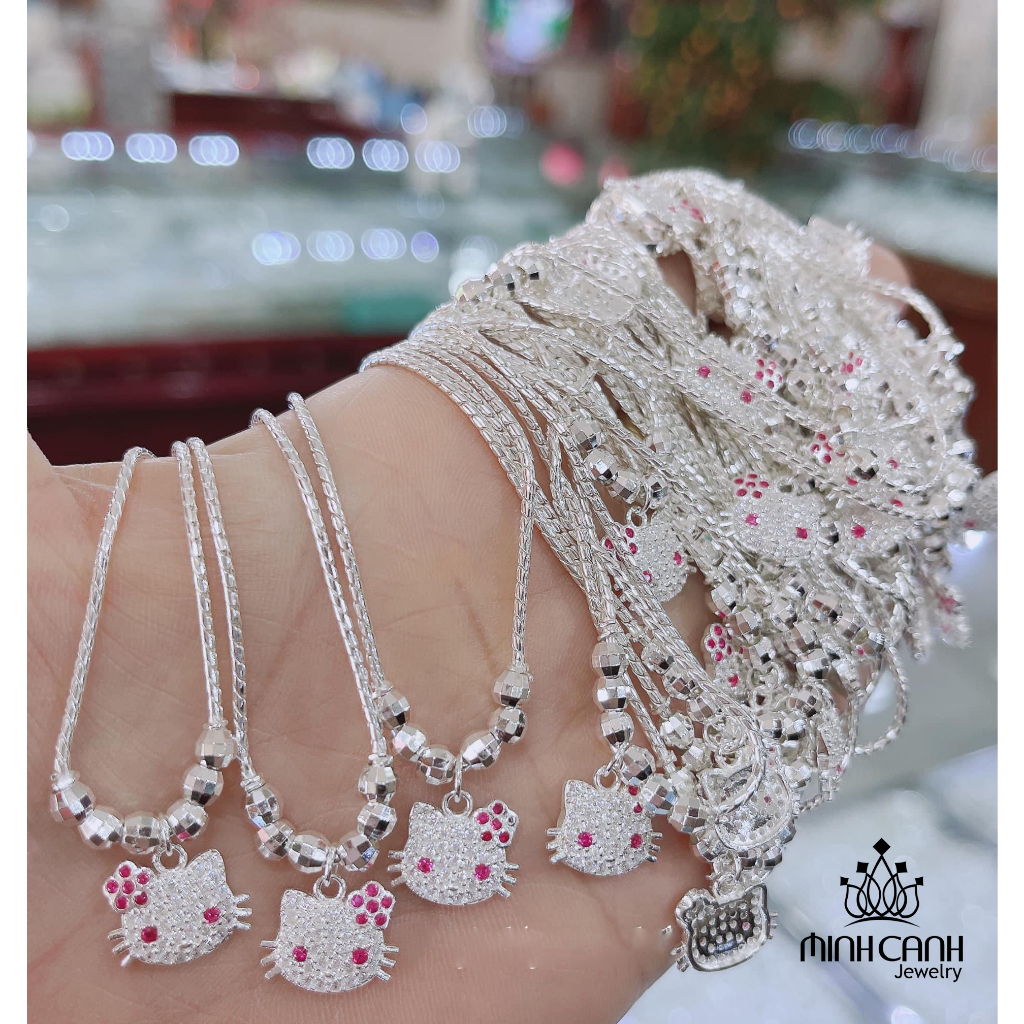 Dây Chuyền Mèo Hello Kitty Mix Bi - Minh Canh Jewelry