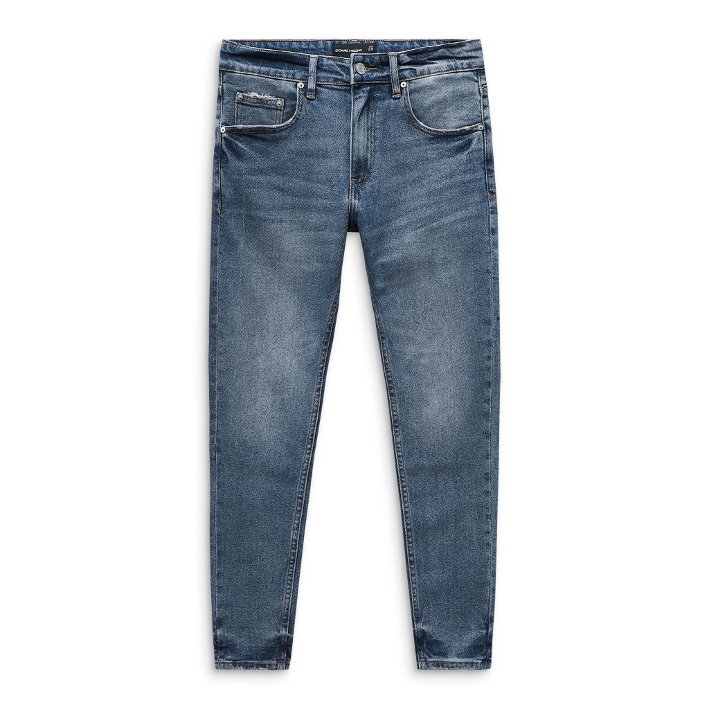 Quần Jean Nam Skinny Stone Legopen Blue, Chất Vải Jean Cotton Thoải Mái, QJ0047, SOMEHOW
