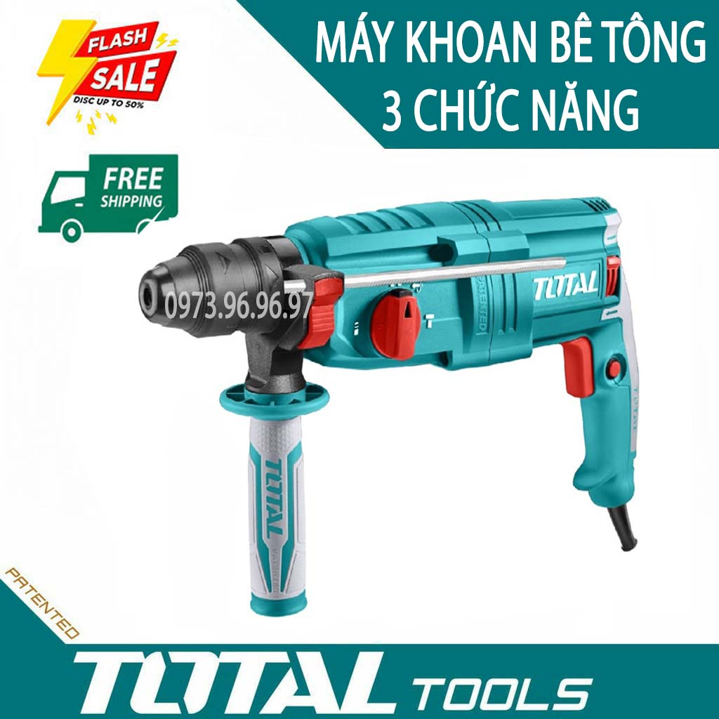 MÁY KHOAN ĐỤC BÊ TÔNG 3 chức năng TOTAL, LG, Hangbo, Bimin Dùng để khoan đục bê tông, đục bê tông và