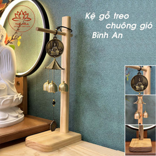 Kệ gỗ treo chuông gió bình an - tuệ nga