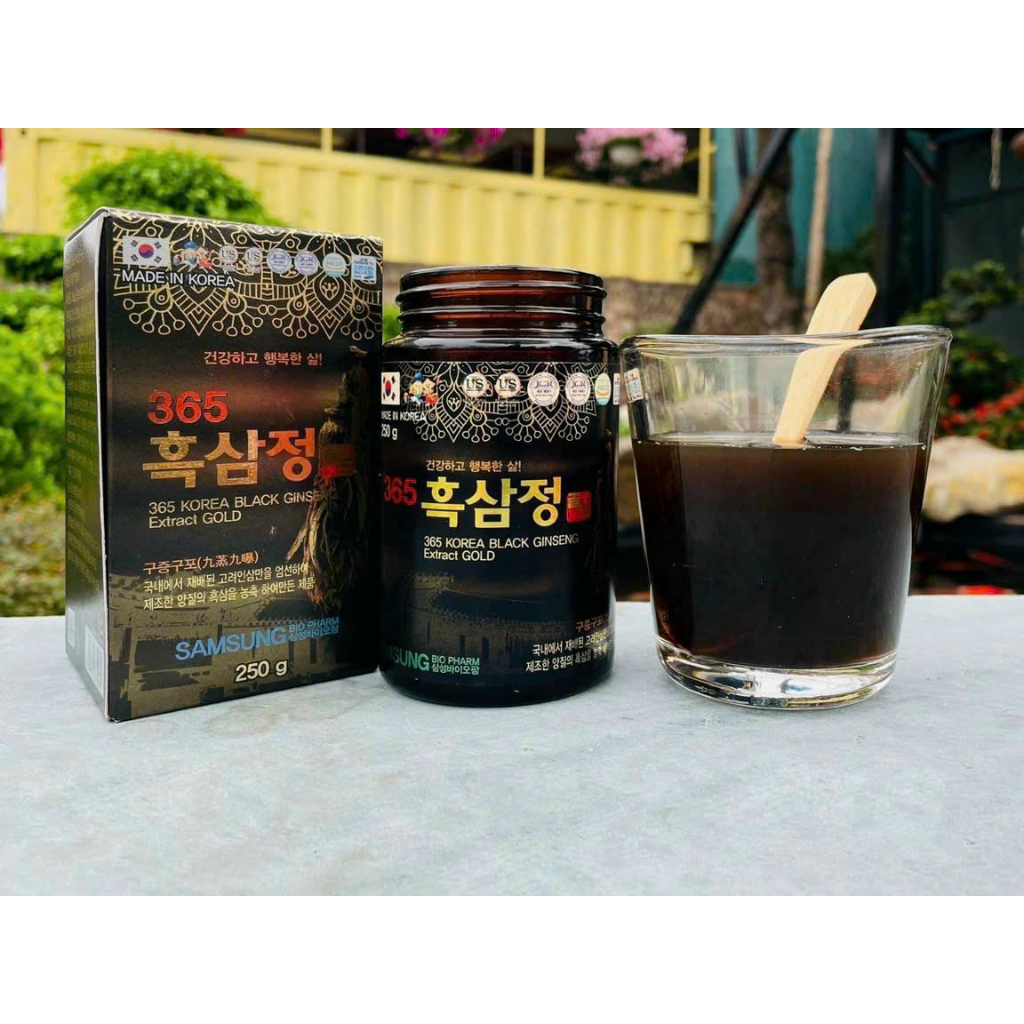 CAO HẮC SÂM 365 Korea Black Ginseng Extract Gold HÀN QUỐC HỘP 1 LỌ x 250gr