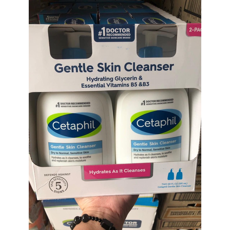 Sữa rửa mặt Cetaphil Gentle Skin Cleanser 2 x 591ml+118ml