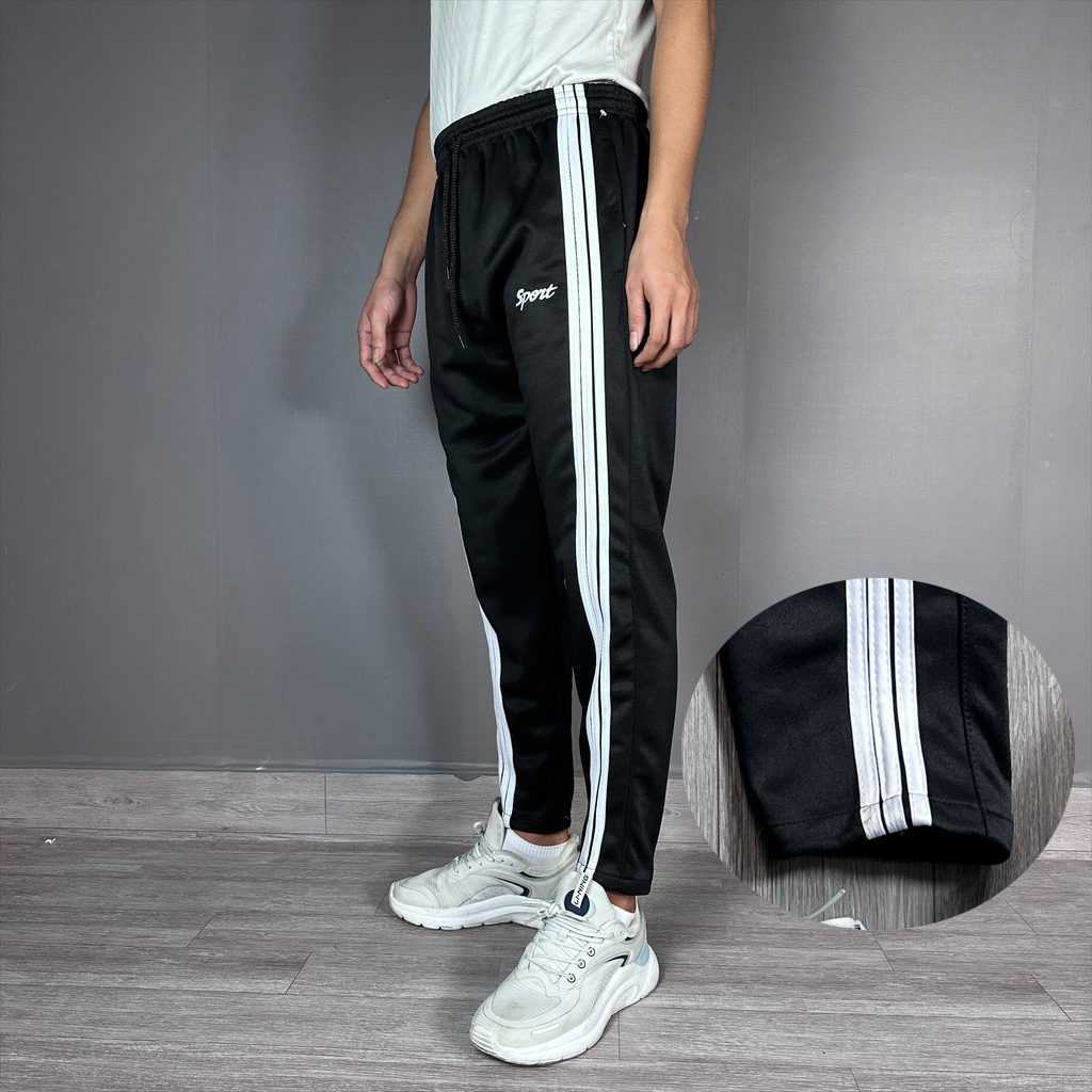 Quần jogger nam thể thao túi khóa kéo đẹp vải thun co giãn form ôm X115T