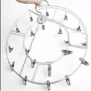 Móc dù Móc Chùm inox phơi quần áo 20 kẹp