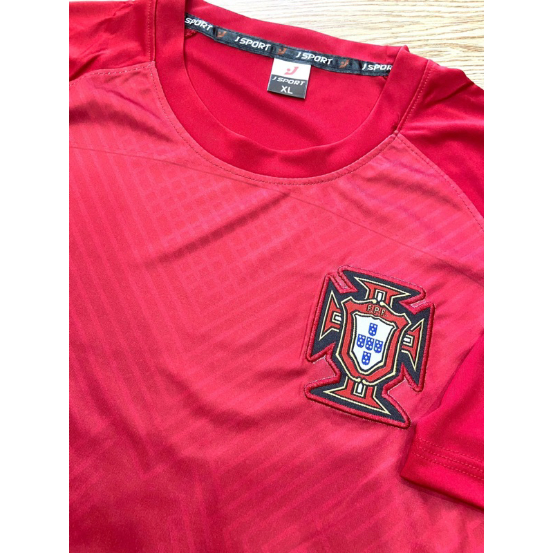 Áo đá banh, bóng đá tay ngắn Bồ Đào Nha, in tên số theo yêu cầu