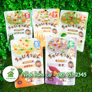 Mì somen tách muối chubi bổ sung canxi cho bé từ 5m+ - nhà hữu cơ