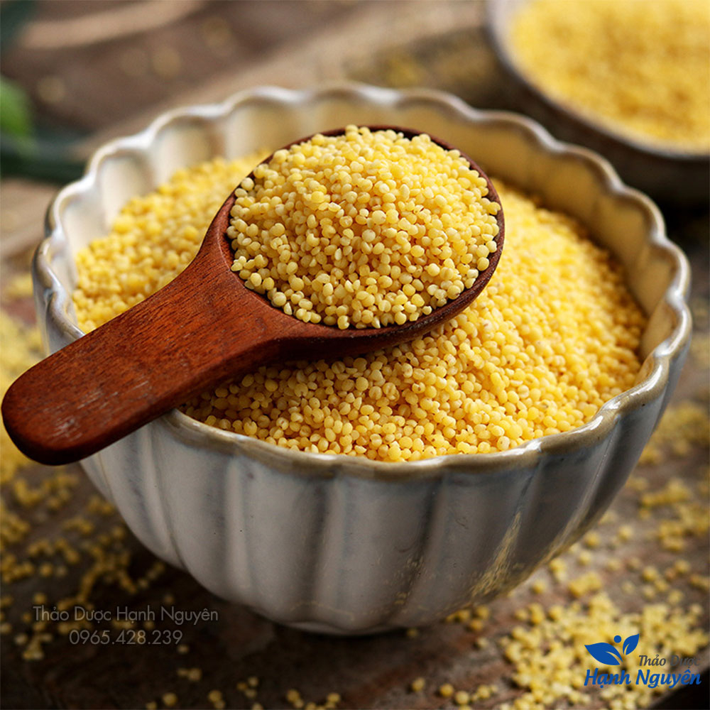 Hạt kê nếp vàng đã tách vỏ 500g, hạt kê hữu cơ ăn dặm cho bé - Thảo Dược Hạnh Nguyên