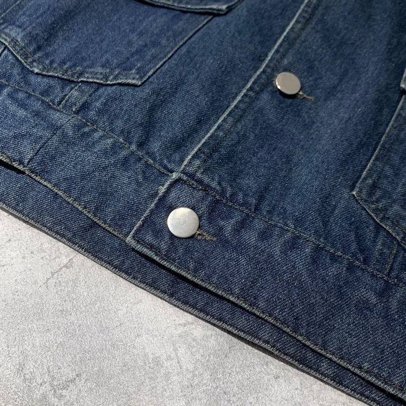 Áo gile jeans unisex cho nam cà nữ