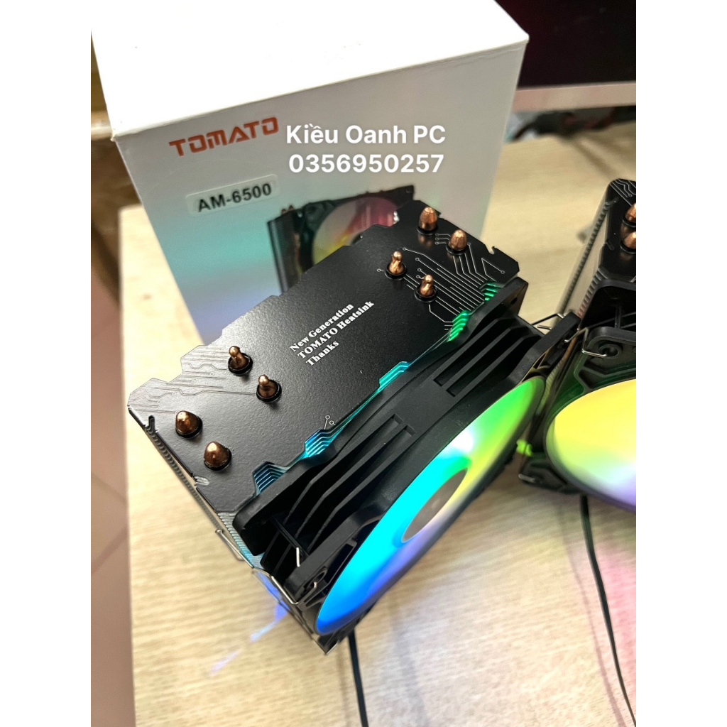 Tản Nhiệt CPU TOMATO AM6300 BLACK WHITE