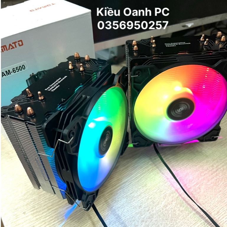 Tản Nhiệt CPU TOMATO AM6300 BLACK WHITE