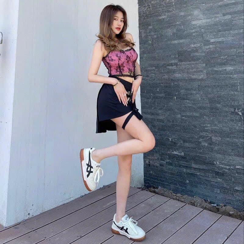 Giày Thể Thao Asics Court MZ Kem Đen Và Kem Xám Mẫu Mới Thiết Kế Độc Lạ Hàng Hot Trend 2023