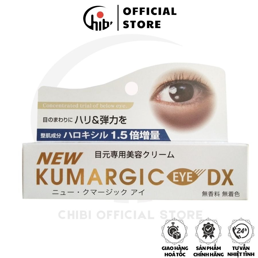 Kem mắt Kumargic Eye DX Nhật Bản mẫu mới, hỗ trợ cải thiện thâm quầng mắt